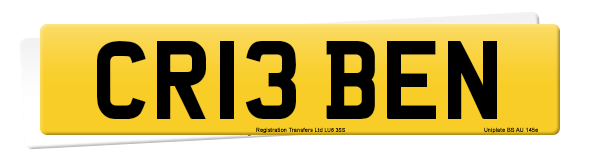 Registration number CR13 BEN